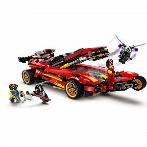 LEGO Ninjago Legacy 71737 X-1 Суперкар Ниндзя и Мотоцикл с Колем как Золотая Минифигурка synthetic.ua - Фото 1