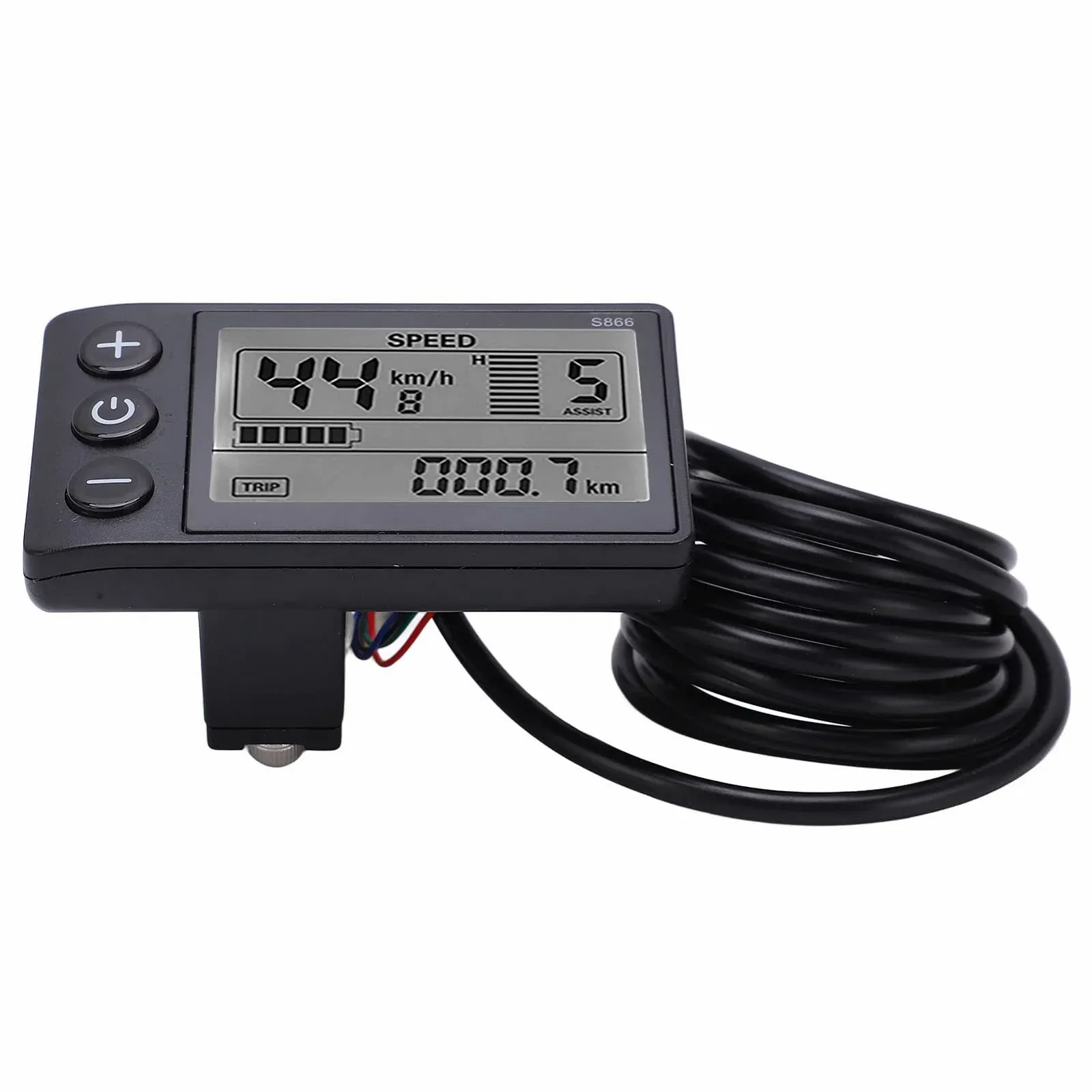 Велокомпьютер S866 LCD 24 В 36 В 48 В SM Plug, фото №7