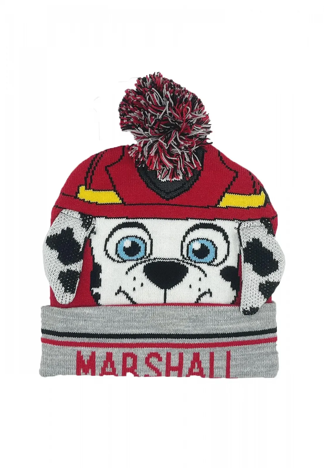 Детская шапка PAW PATROL, вязаная шапка с помпоном, небольшие подарки для мальчиков, шапка Marshall Fire Brigade, зимняя шапка, фото №1