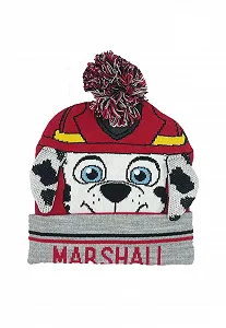 Детская шапка PAW PATROL, вязаная шапка с помпоном, небольшие подарки для мальчиков, шапка Marshall Fire Brigade, зимняя шапка - Фото 1