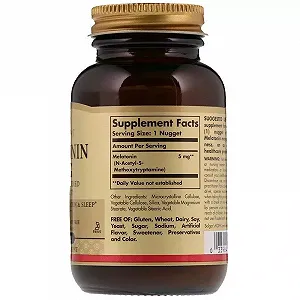 Мелатонин Melatonin Solgar 5 мг 60 жевательных таблеток synthetic.ua - Фото 1