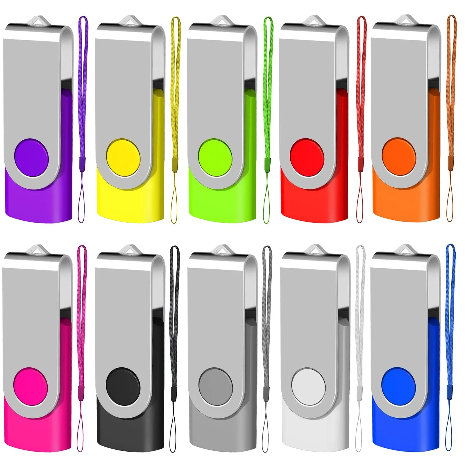 USB-накопичувачі EASTBULL 4GB USB 2.0 10 шт. 10 кольорів, фото №1 USB-накопичувачі EASTBULL 4GB USB 2.0 10 шт. 10 кольорів, фото №1