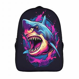 Школьный Рюкзак DPEOANEBN Shark Для Мальчиков, Девочек, Подростков, Водонепроницаемый, Style-8 - Фото 1
