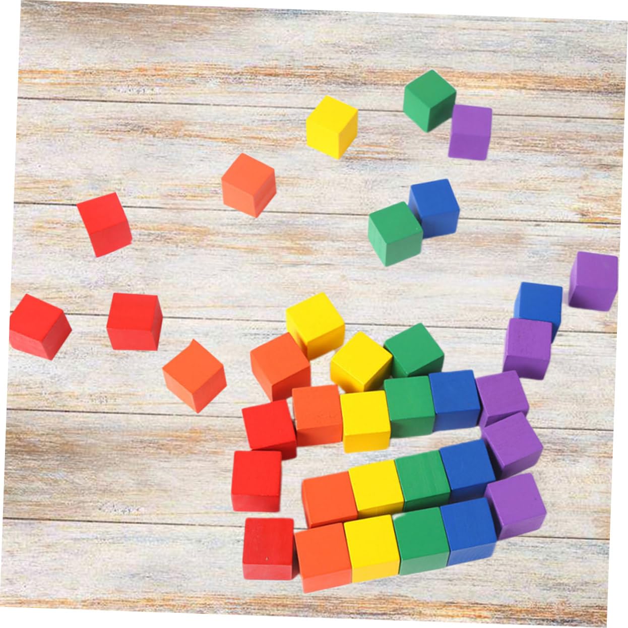 Блоки PHENOFICE Pack of 200 DIY Кольорові Кубики для Ремесел Дитячі Навчальні Порожні Куби Береза Бамбук, фото №3 Блоки PHENOFICE Pack of 200 DIY Кольорові Кубики для Ремесел Дитячі Навчальні Порожні Куби Береза Бамбук, фото №3