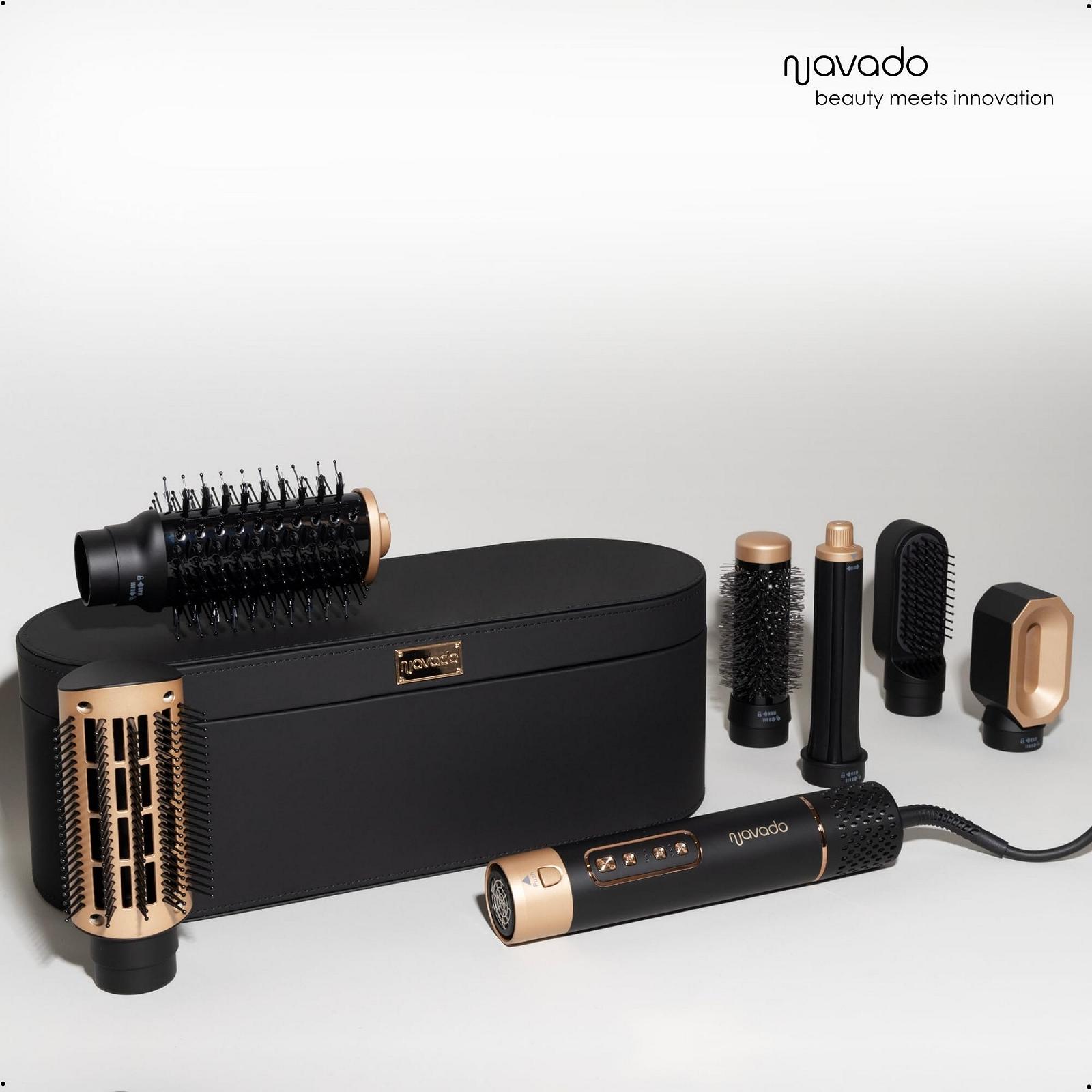 Аэрстайлер Navado Easystyler Pro 6 в 1 110,000 RPM 1400 Вт ионный с контейнером для хранения, фото №3 Аэрстайлер Navado Easystyler Pro 6 в 1 110,000 RPM 1400 Вт ионный с контейнером для хранения, фото №3