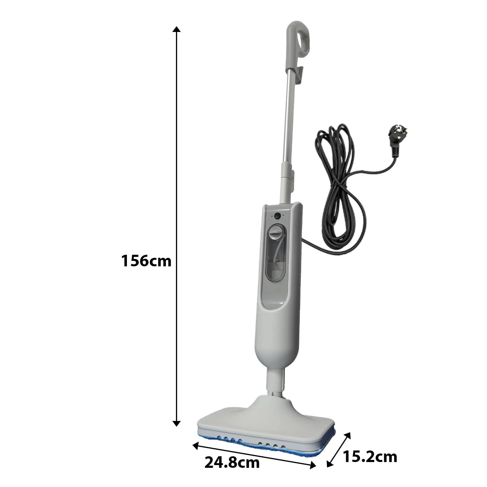 Парова швабра Бездротова Поворотна головка 120° Біла, фото №9