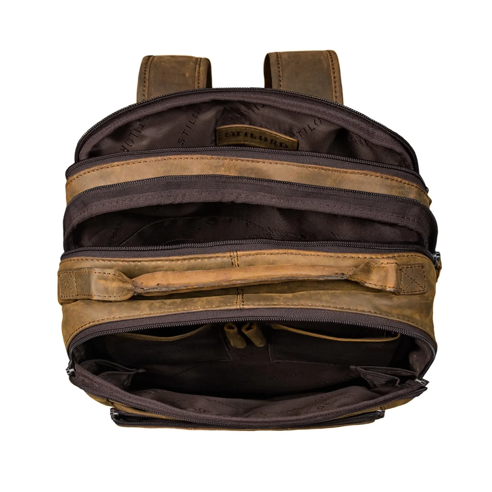 Рюкзак для ноутбука STILORD Harlow XL 15-17" Шкіряний Colorado, фото №4