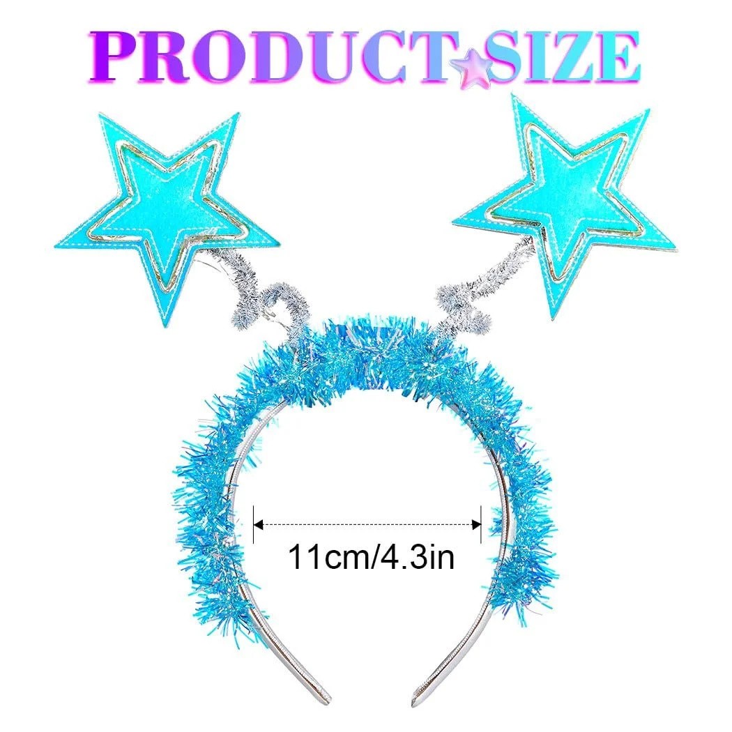 Обруч для волосся зі світлодіодною зіркою для фестивалю, фото №3