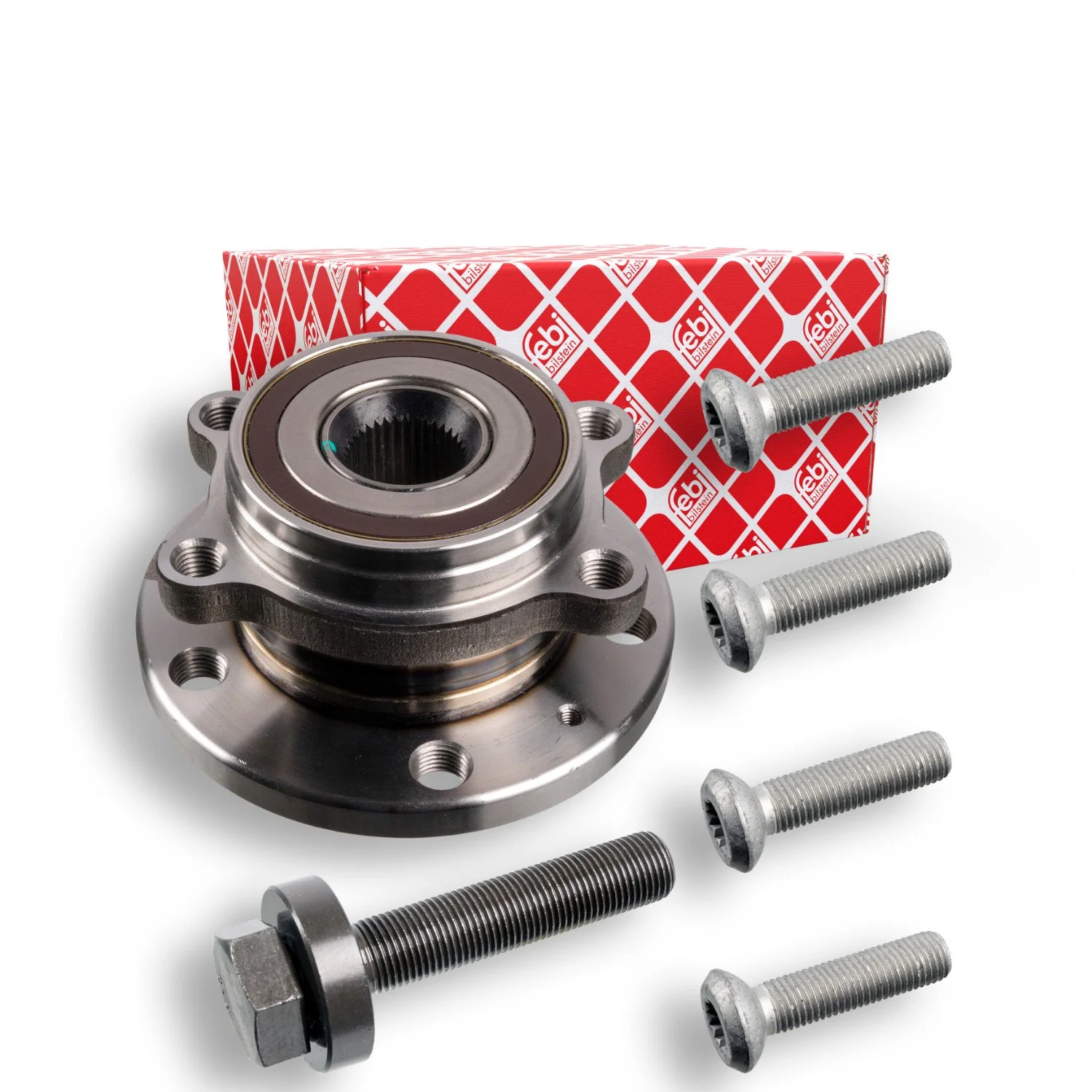 Комплект подшипника ступицы FEBI BILSTEIN 27317 для AUDI SEAT SKODA VW, задний мост слева, фото №1