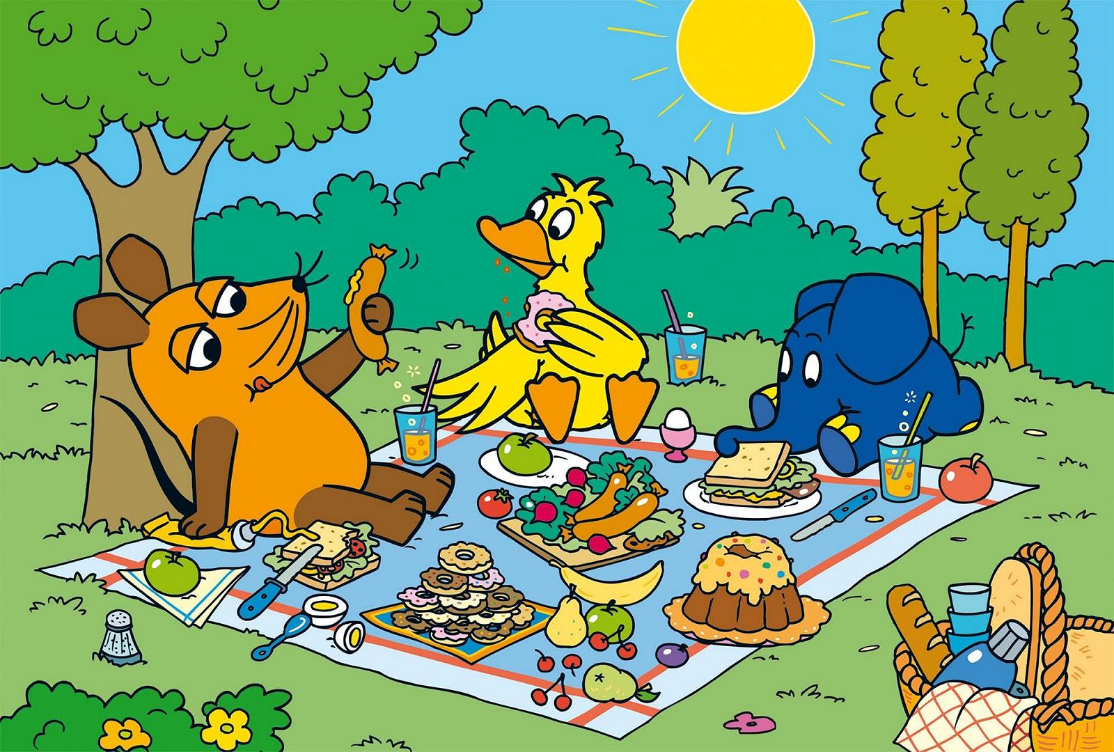 Пазл Schmidt Spiele 56571 Пикник Мышки 60 элементов детский из травяного картона, фото №1