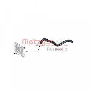 Шланг радіатора METZGER 2420059 для FORD середній лівий synthetic.ua - Фото 1