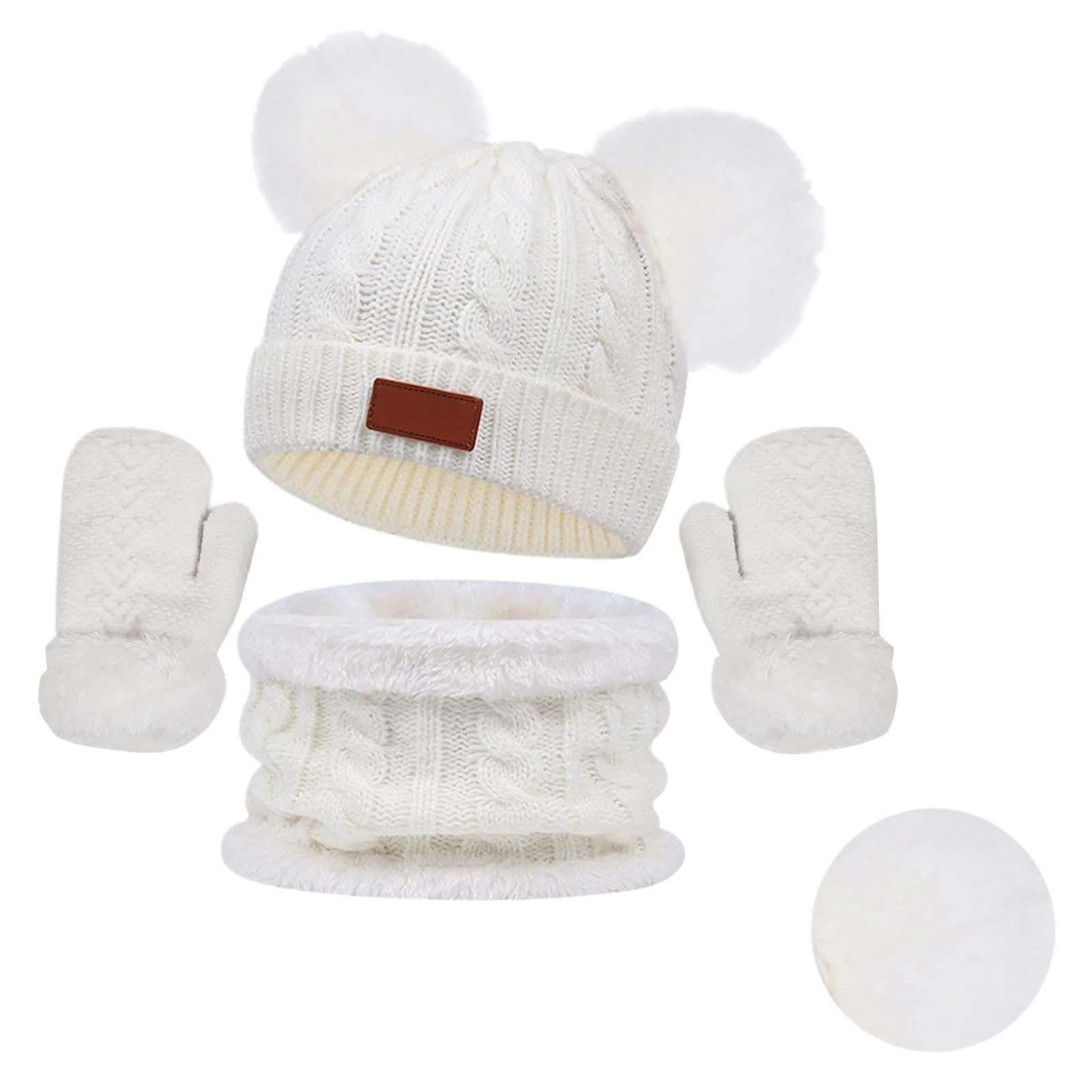 Шапка Дитяча В'язана Тепла М'яка, фото №2