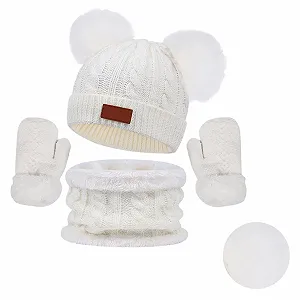 Шапка Дитяча В'язана Тепла М'яка synthetic.ua - Фото 1