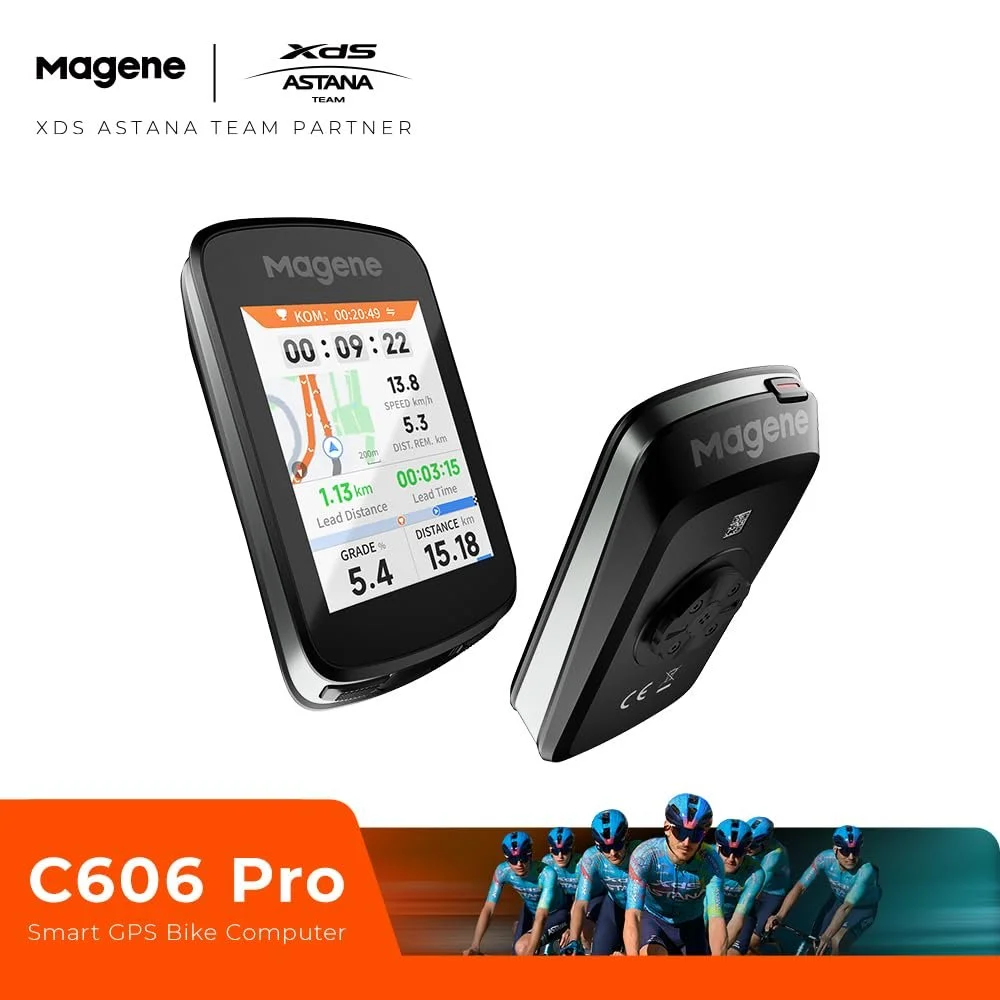 Велокомпьютер Magene C606 Pro GPS 2.8 дюйма цветной сенсорный экран ClimbPro Navigation Bluetooth ANT+ WiFi, фото №2