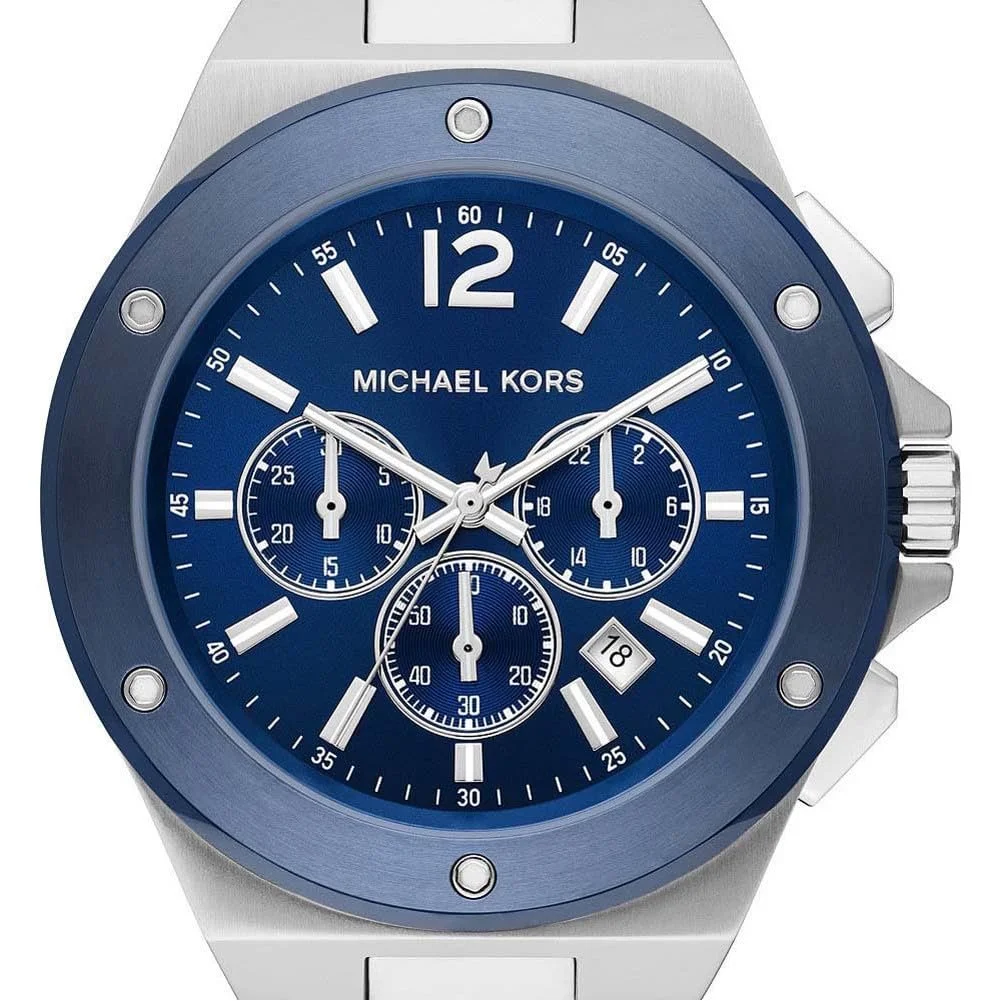 Мужские часы Кварцевый Хронограф MICHAEL KORS Lennox с браслетом из нержавеющей стали, фото №4 Мужские часы Кварцевый Хронограф MICHAEL KORS Lennox с браслетом из нержавеющей стали, фото №4