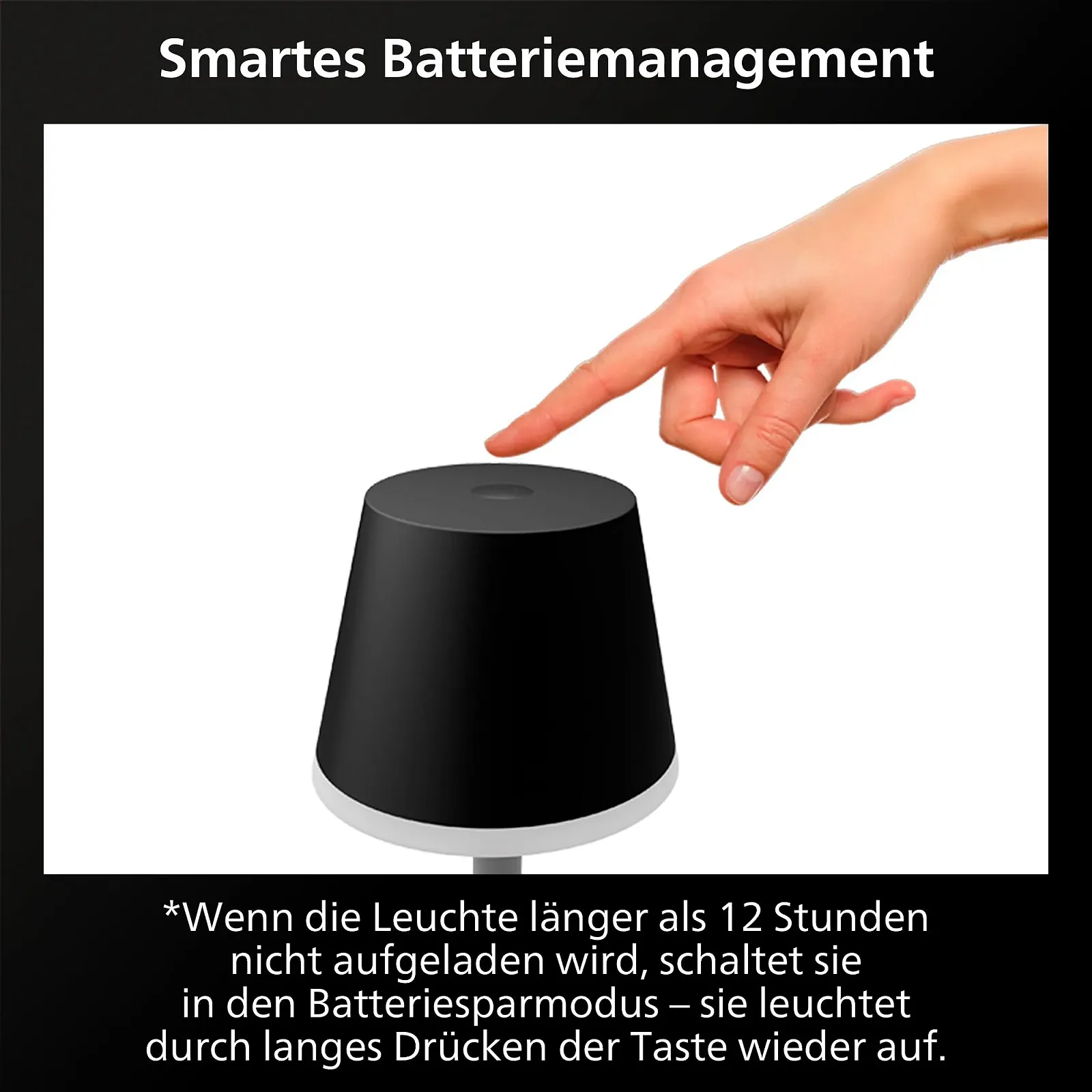 Настільна лампа Philips Hue White & Color Ambiance Go 530 lm Чорний, фото №6