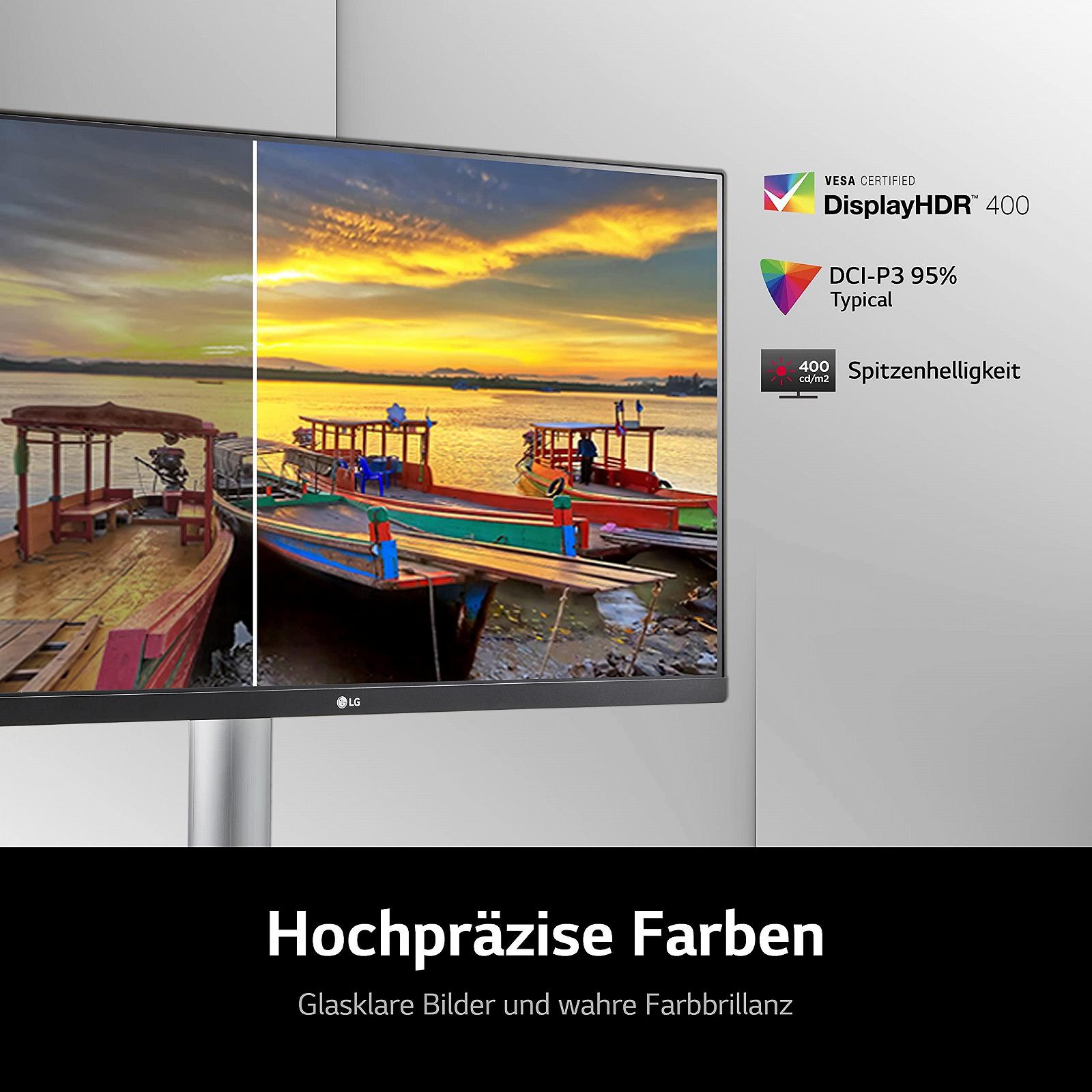 Монитор LG Electronics 27UP85NP-W 4K UHD 27 дюймов IPS с DCI-P3 95% и 5мс GtG - Бело-черный, фото №3
