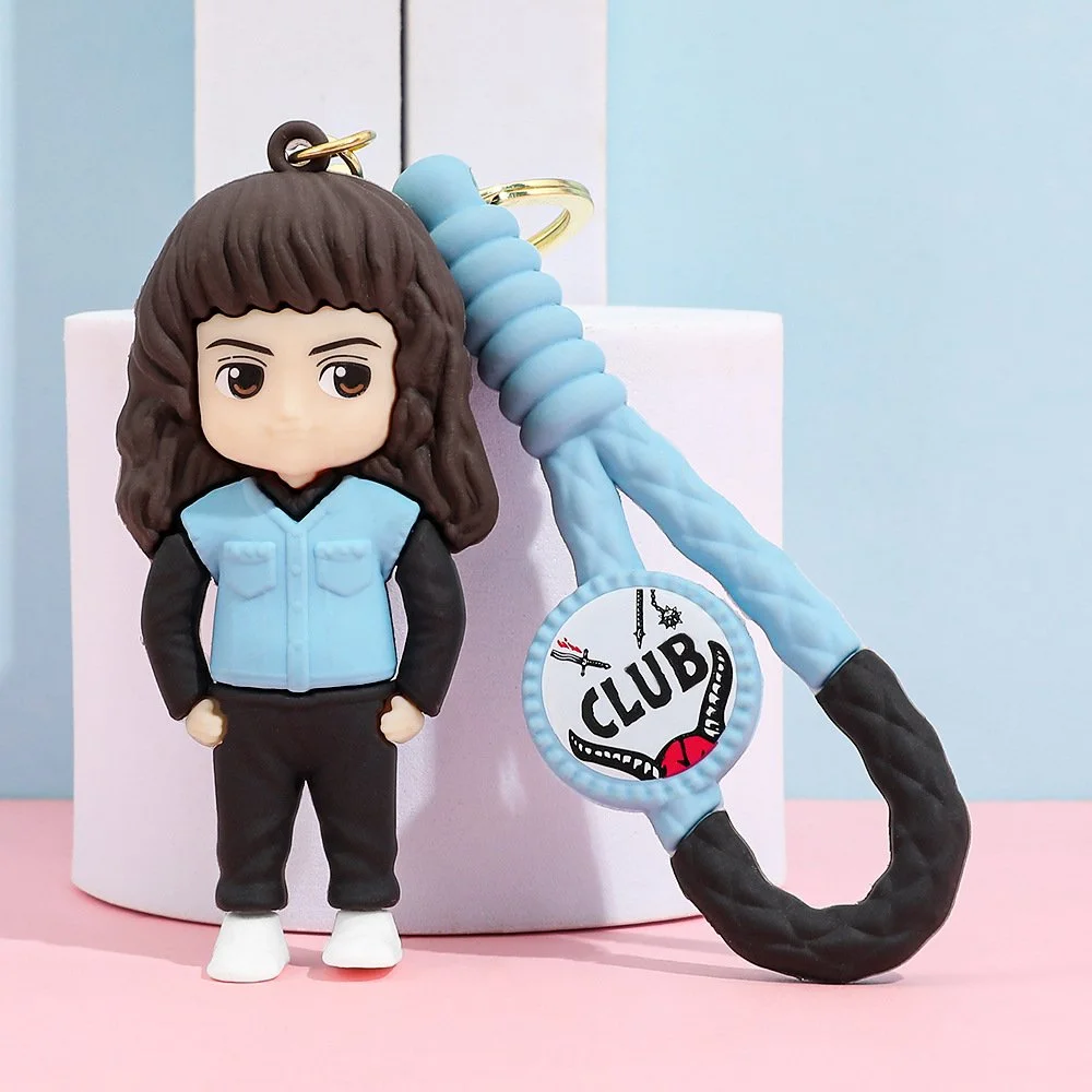 Брелок фігурка Едді Мансон із серіалу Дивні дива Stranger Things Eddie Munson на ключі, рюкзак, сумку, пенал, іграшка - 8 см, фото №2