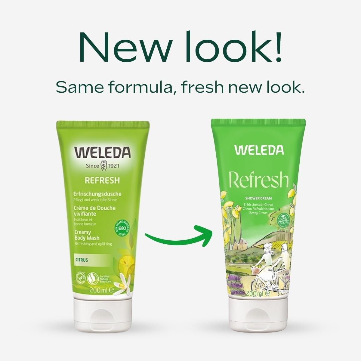 Гель для душу WELEDA Bio Refresh Citrus Shower Soap натуральний веганський з ароматом лимона та апельсина 1 x 200 мл, фото №6
