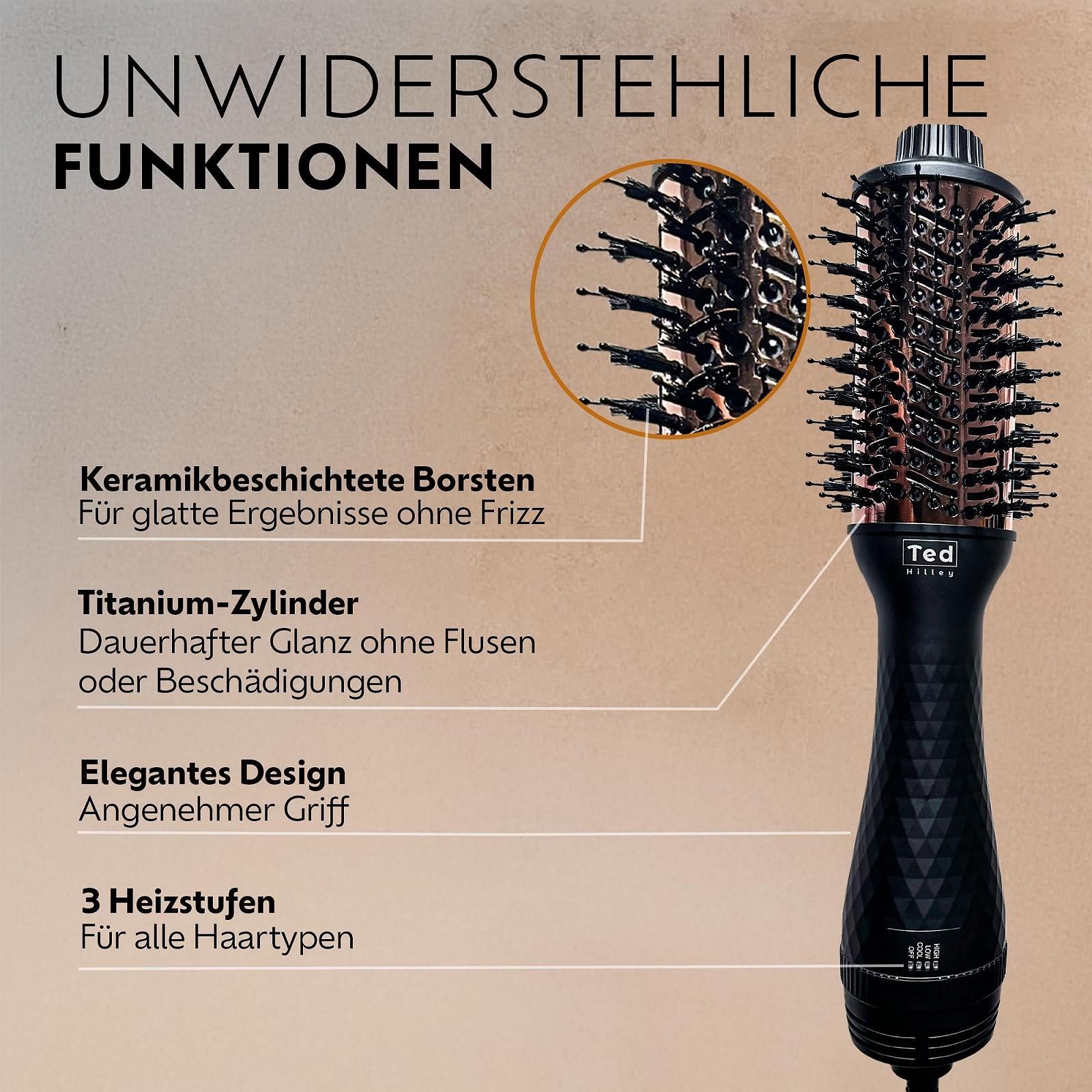 Фен-щетка DuoStyle Titanium 2-в-1 ионизация титановое покрытие 2,5 м кабель 360°, фото №4 Фен-щетка DuoStyle Titanium 2-в-1 ионизация титановое покрытие 2,5 м кабель 360°, фото №4