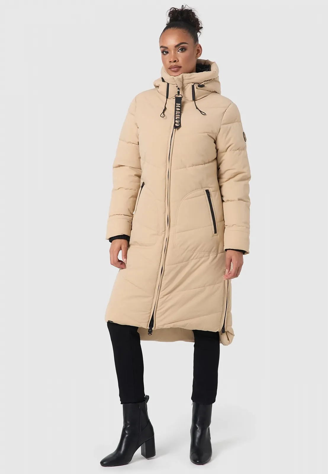 Пальто Зимове MARIKOO Benikoo Жіноче Тепле, стьобане, елегантне, фото №6 Пальто Зимове MARIKOO Benikoo Жіноче Тепле, стьобане, елегантне, фото №6