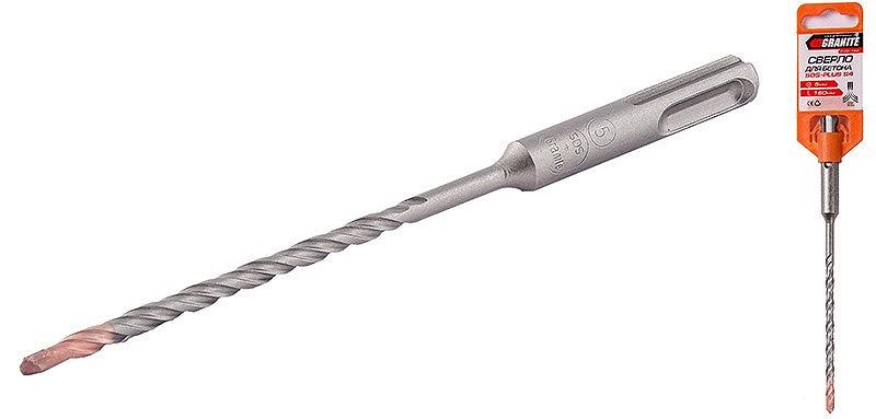 Свердло для бетону GRANITE SDS-PLUS S4 5х160 мм 0-05-160, фото №1