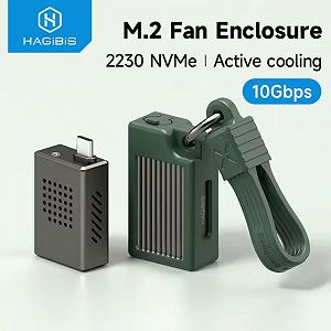 Адаптер HAGIBIS M.2 NVMe 2230 PCIe SSD to USB 3.2 з активним охолодженням - Фото 1