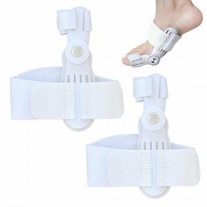 Шина для корекції Hallux Valgus, 2 шт., роздільник для пальців ніг Hallux Valgus з регульованою кнопкою для випрямлення великого пальця ноги - Фото 1