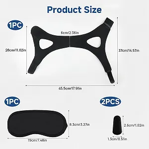 Ремінець на підборіддя проти хропіння Регульований synthetic.ua - Фото 1