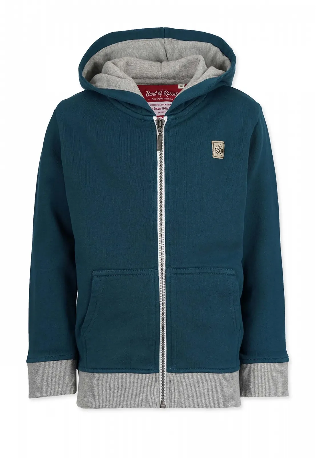 Дитяча толстовка на блискавці Band of Rascals Basic з органічної бавовни, фото №1