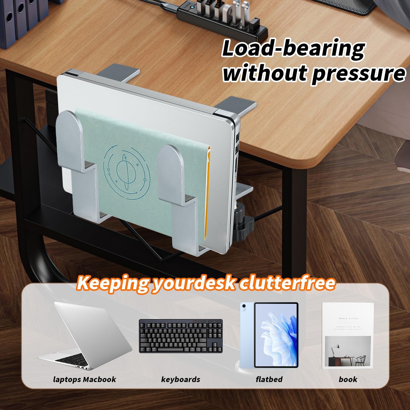 Держатель для ноутбука регулируемый, 2 шт, фото №7