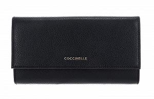 Кошелек Coccinelle Большой Женский с Двумя Отделениями Черный Классический synthetic.ua - Фото 1
