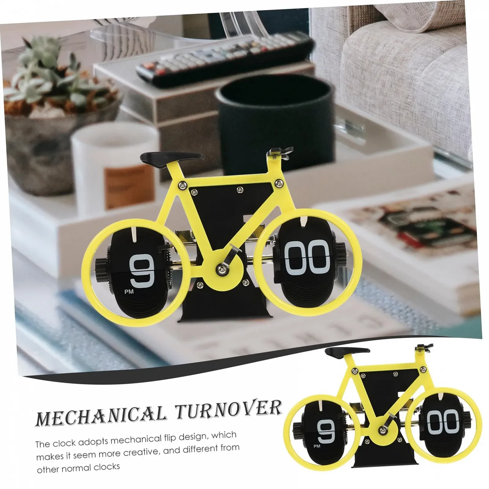 Настольные часы MUCKLILY в форме велосипеда, ретро стиль, фото №6 Настольные часы MUCKLILY в форме велосипеда, ретро стиль, фото №6