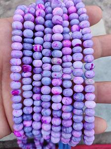 Бусины круглые Лавандер Опал гладкие 6.5-7 мм synthetic.ua - Фото 1