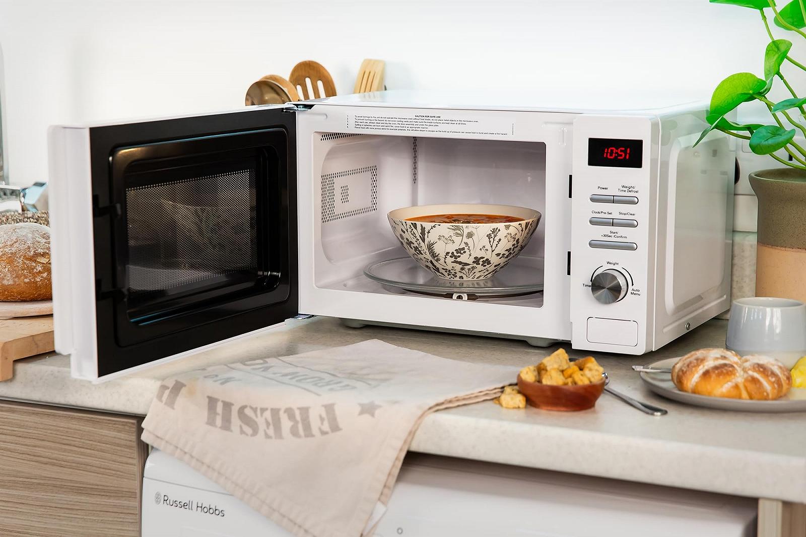 Микроволновая печь Solo Russell Hobbs RHM2079A 20 л 800 Вт Авторазморозка Белая, фото №8 Микроволновая печь Solo Russell Hobbs RHM2079A 20 л 800 Вт Авторазморозка Белая, фото №8