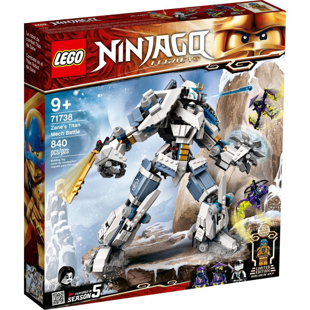 Конструктор LEGO Ninjago Битва робота-титана Зейна 840 деталей 71738, фото №1