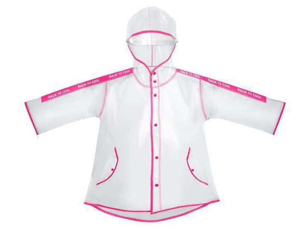 Водонепроникна куртка дощовик Perletti Classic Translucent Eva з окантовкою, дитяча, унісекс, різнокольорова, фото №1