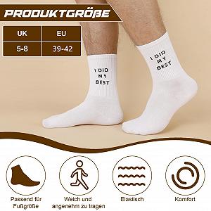 Теннисные носки 3 пары Хлопковые носки 39-42 Белые synthetic.ua - Фото 1