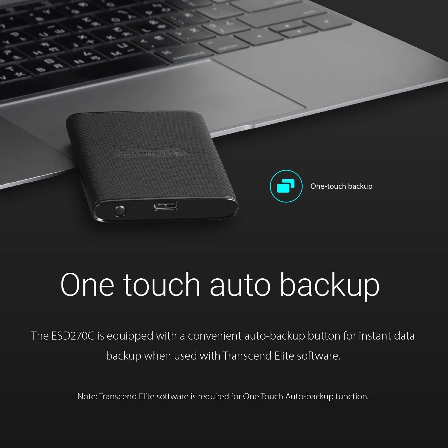 Внешний SSD Transcend ESD270C 2TB USB 3.1 Gen 2 Type-C Black, фото №10 Внешний SSD Transcend ESD270C 2TB USB 3.1 Gen 2 Type-C Black, фото №10
