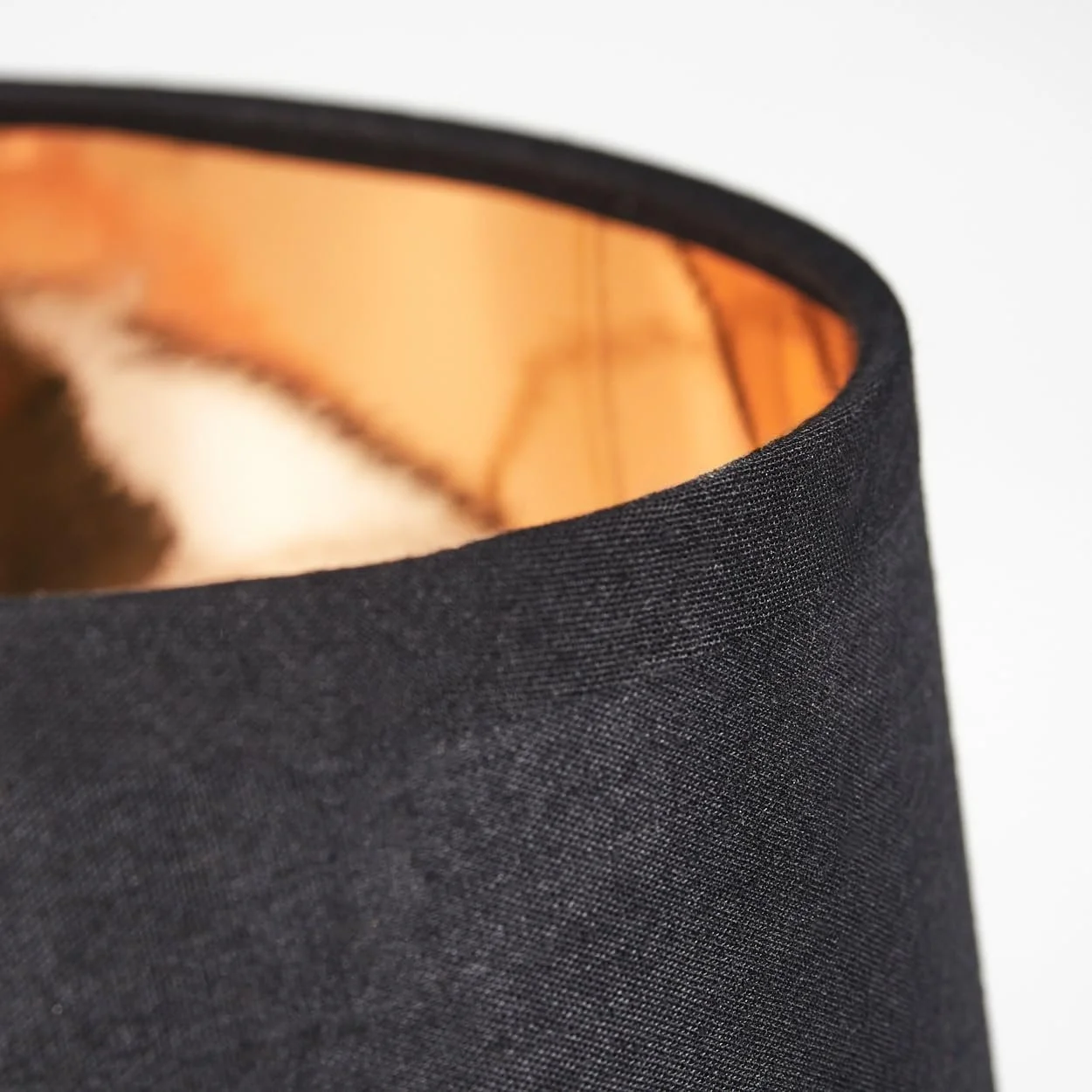 Настільна лампа HOFSTEIN Cuan Метал / Тканина 12.5 см 29 см E14 Мідний/Чорний, фото №3