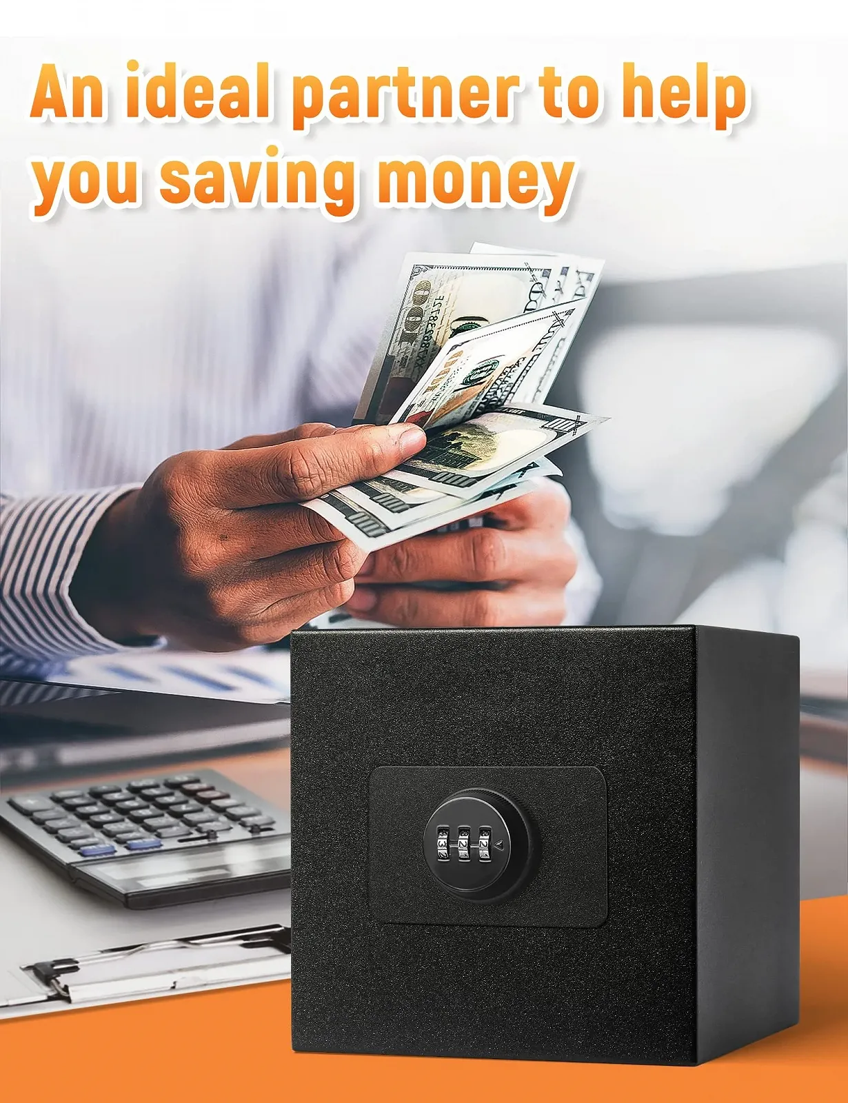 Скарбничка Багаторазова З нержавіючої сталі З кодовим замком, фото №5