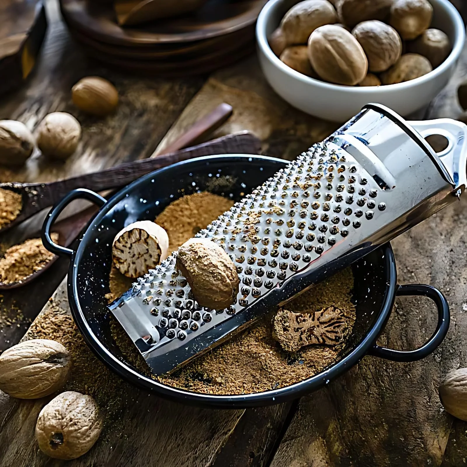 Терка для мускатного горіха з контейнером, Практична, фото №6 Терка для мускатного горіха з контейнером, Практична, фото №6