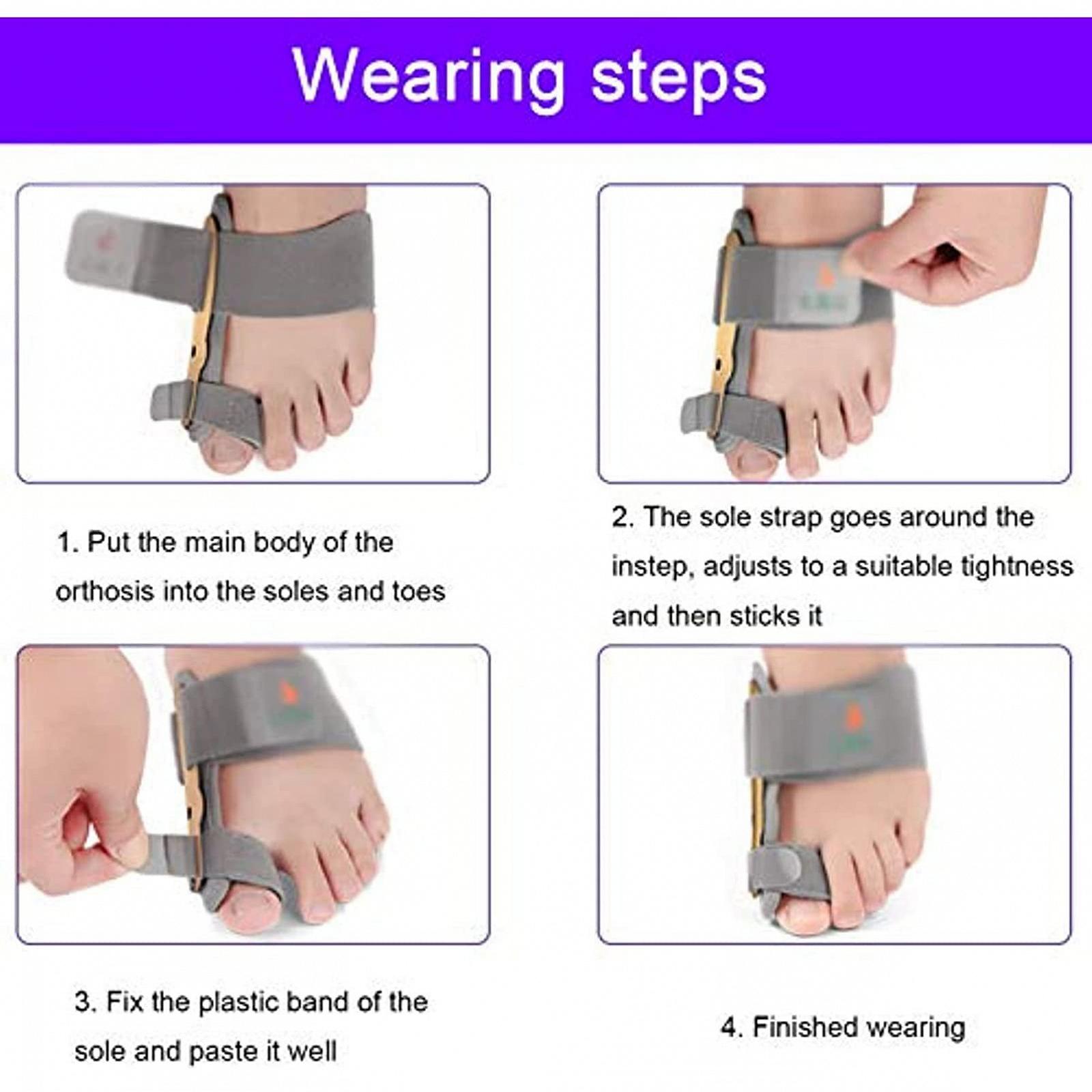 Коректор Бурси Регульований Ортопедичний Роздільник для Пальців Hallux Valgus, Ортез, фото №7