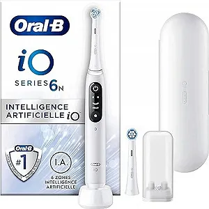 Електрична зубна щітка Oral-B iO 6N з футляром для подорожей біла - Фото 1