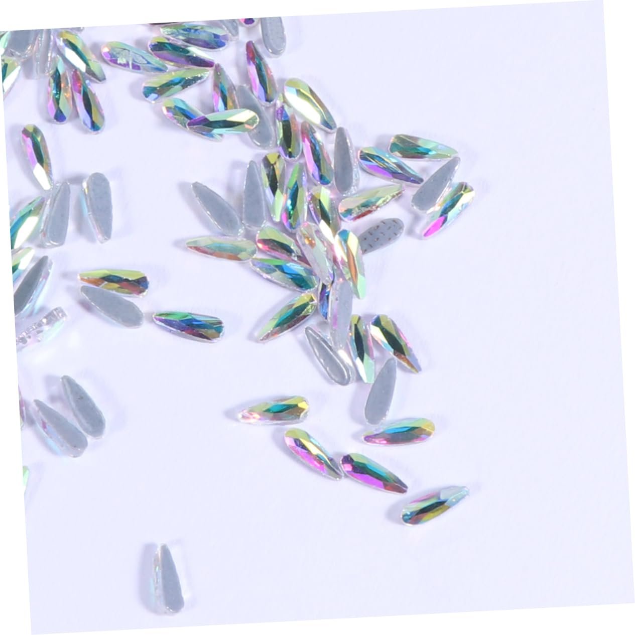 Стрази для нігтів Ipetboom 144 шт. Блискучі краплі води, фото №3