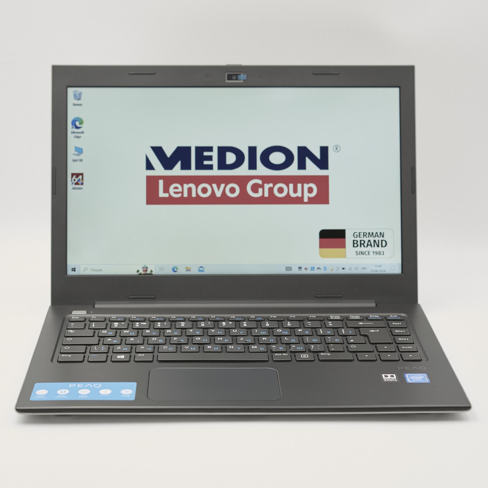 Ноутбук 14 MEDION Lenovo Group PEAQ S1414 Intel Pentium N3710 (1.6-2.48 ГГц RAM 4ГБ eMMC 64ГБ IPS FullHD 1989, фото №1 Ноутбук 14 MEDION Lenovo Group PEAQ S1414 Intel Pentium N3710 (1.6-2.48 ГГц RAM 4ГБ eMMC 64ГБ IPS FullHD 1989, фото №1