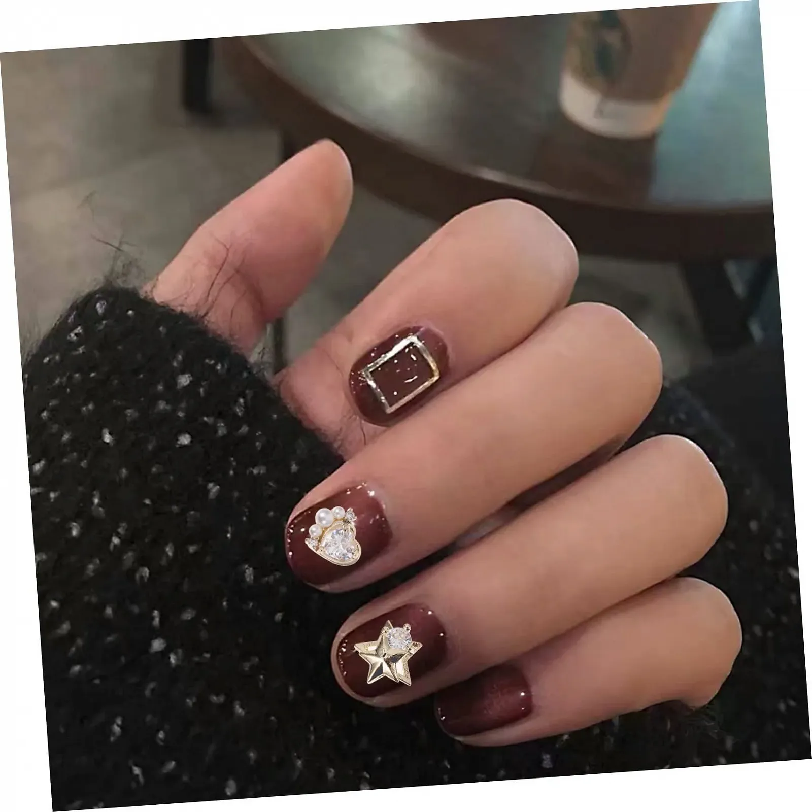 Украшения для маникюра Сердце FRCOLOR, 10 шт, фото №8