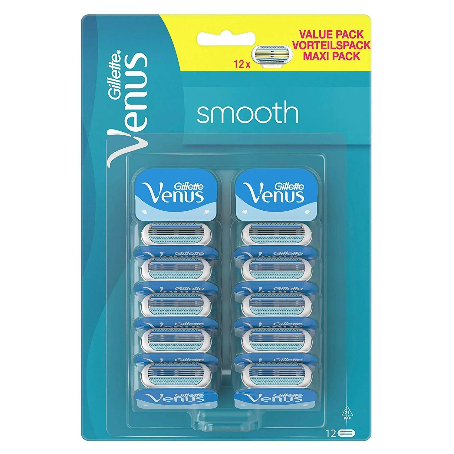 Сменные кассеты для бритья Gillette Venus Smooth Sensitive, фото №1 Сменные кассеты для бритья Gillette Venus Smooth Sensitive, фото №1