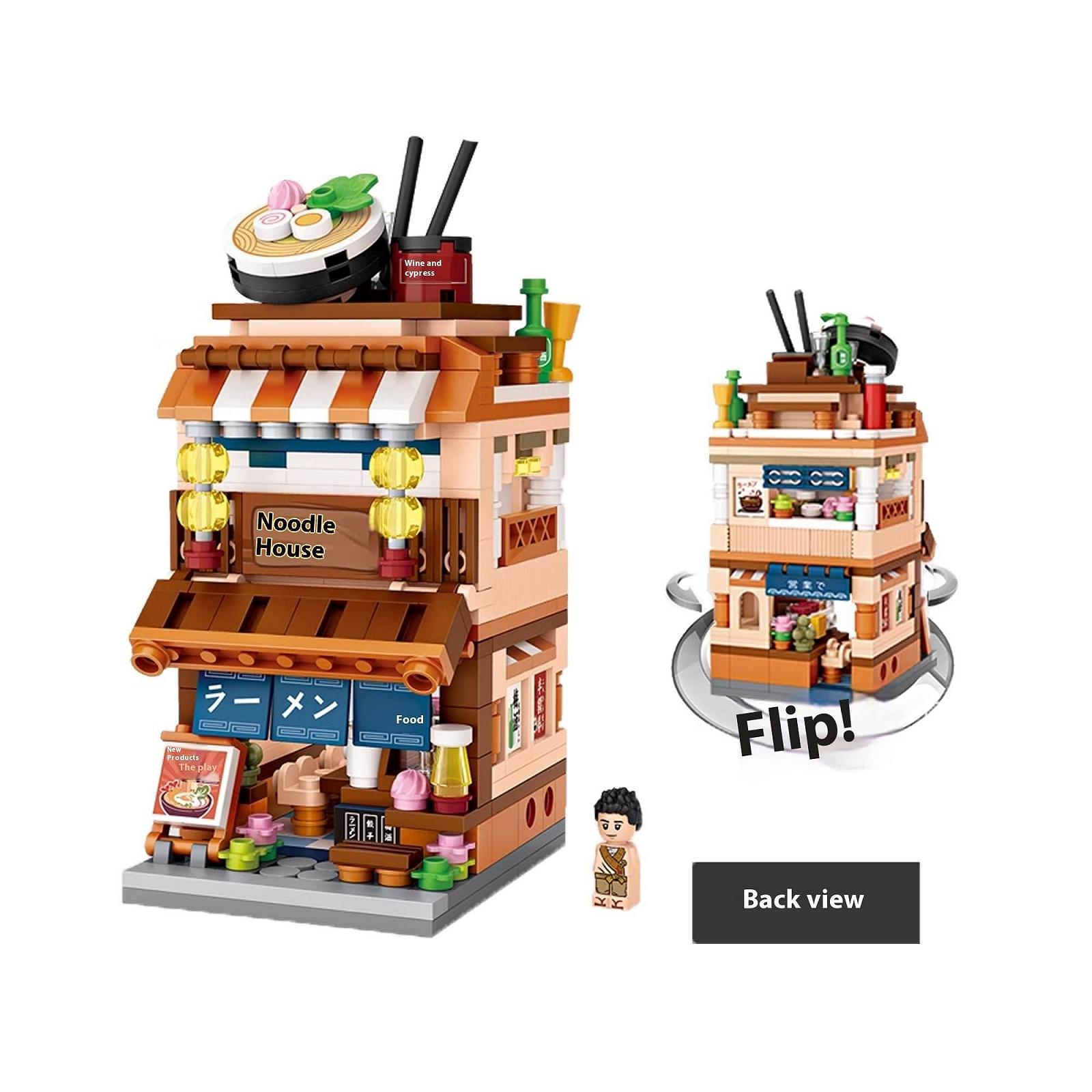Конструктор linlinfa Modular House, Японская раменная лавка, модульный, 412 деталей, фото №8 Конструктор linlinfa Modular House, Японская раменная лавка, модульный, 412 деталей, фото №8