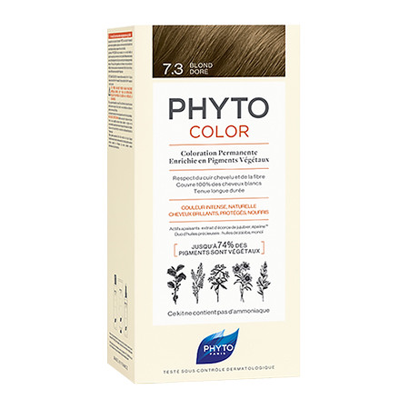 Фіто Фітоколор безаммічна крем-колір Phyto PhytoColor Coloration Permanente 7.3 Золотисто-російський 112 мл, фото №3